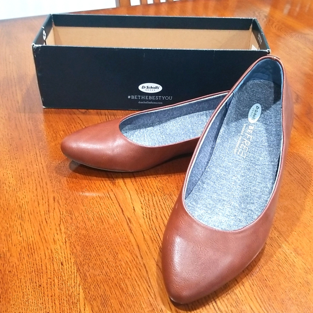 Dr. Scholls Brown Ballet Flats